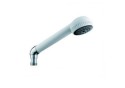 Mango de ducha Golf con codo blanco/cromo