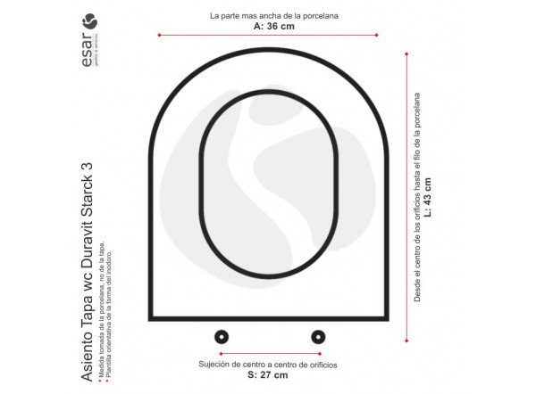 Asiento tapa duravit Starck 3