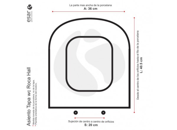 Asiento tapa wc Roca Hall suspendido compacto