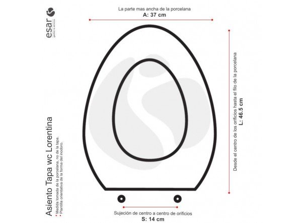 Asiento tapa wc Roca Lorentina