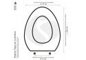 Asiento tapa wc Roca Lorentina